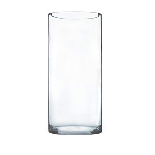 CLEAR CYLINDER GLASS VASE - Magnolia Acre Co.